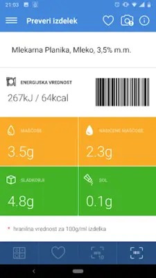 Veš kaj ješ android App screenshot 10